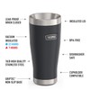 THERMOS, ICON Series, Stainless Steel Tumbler, Granite, 16 oz