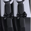 Dotesy 2PCS Cute Bow Leather Car Seat Belt Cover Pads,