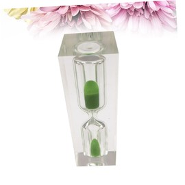 STOBAZA Creative Crystal Sandglass Timer for Green Sand Clock Decoration for Tooth Brushing Home and Fun Learning Activities