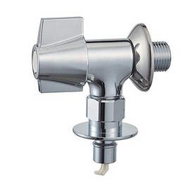 SANEI JY1432TV-13 Washing Machine Supply Seat Faucet with Auto Stopper, Handle 90° Open/Close, One Touch
