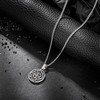 murtoo Necklace for Men, Stainless Steel Mens Necklace with Compass,