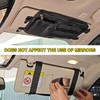 OMU 1 Pack Multi-Functional Car Sun Visor Organizer with Micro