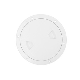 Partuto 4" Boat White Circular Inspection Hatch Deck with Detachable Cover Replacement