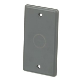 Carlon HB1BL Outlet Box Cover, Blank, 1 Gang, 4.3-Inch Length by 2.38-Inch Width