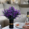 12 Bundles Artificial Lavender Fake Flowers Outdoor UV Resistant Plants
