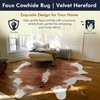 TUMBLEWEED Velvet Hereford Faux Cowhide Rug - Luxurious Cow Print