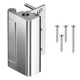 Tonitrui Ultra Security Door Lock, Door Reinforcement Lock for High Strength, Withstand 1200lbs to Prevent Unauthorized Entry (Silver of 1 Pack)