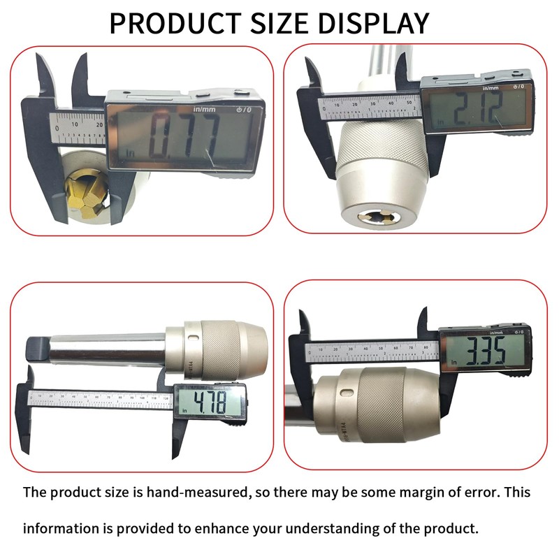 Lzcdelyxiao MT4 Keyless Drill Chuck - Special Titanium Coated Integral