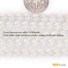 GEM-Inside 6mm Round Smooth White Opalite Beads for Jewelry Making