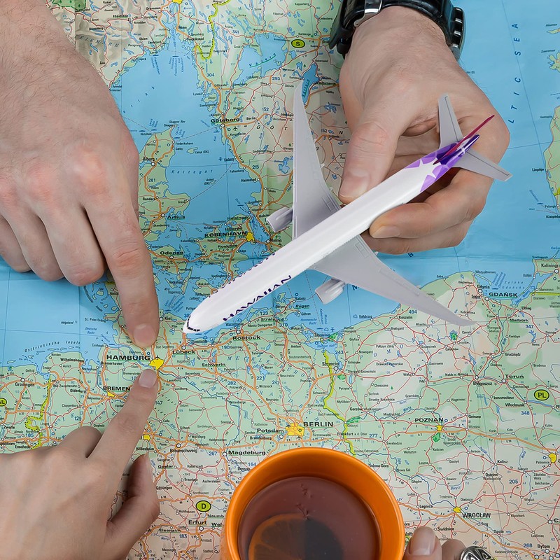 Busyflies 1/300 Scale Hawaii Boeing 777 Plane Model Alloy Diecast