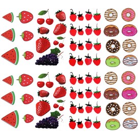 Yesallwas cute Fruit Temporary Tattoo for kids 8 sheet Waterproof Art Fake Tattoo Stickers Assorted Red Strawberry Cherry Purple Grapes Tattoo