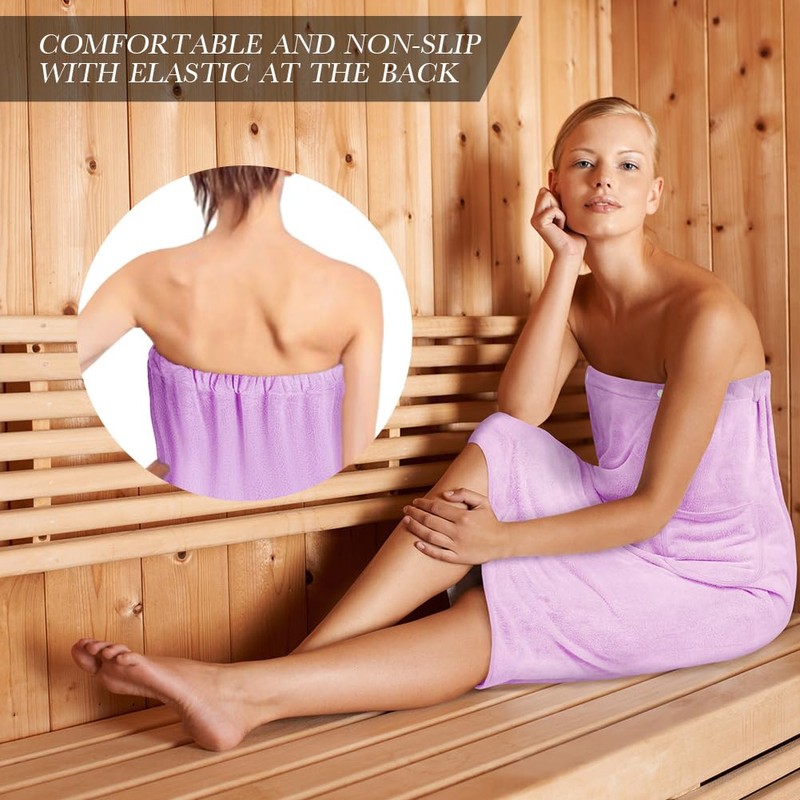 Aomig Towel Wrap Robe for Women, Quick Dry Microfibre Womens