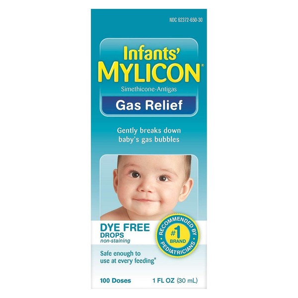 Mylicon Infant Drops Anti-Gas Relief Dye Free Formula, 1.0 Fluid
