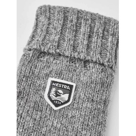 Hestra Uni Basic Wool Gloves I Cold Protection Wool Gloves Everyday Use - Gray - 6