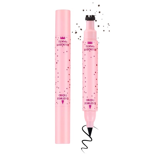 Erinde Natural Freckle Eyeliner Pen, 2 in 1 Liquid Freckle