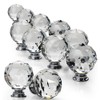 NUODWELL 8 Pcs Spherical Drawer Knob Crystal Pull Handles Cupboard