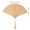 IMIKEYA Folding Hand Fan for Women: Wooden Bamboo Hand Fans
