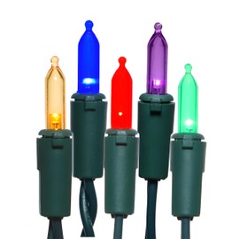 LUCKY SHINE 100 LED Multicolor Christms Lights, Colorful Decorative Lighting String 35 FT, UL Listed for Indoor and Outdoor Use.