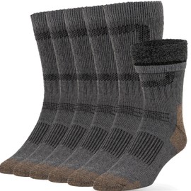 Alvada Merino Wool Hiking Socks Thermal Warm Crew Winter Boot Sock For Men Women 3 Pairs ML