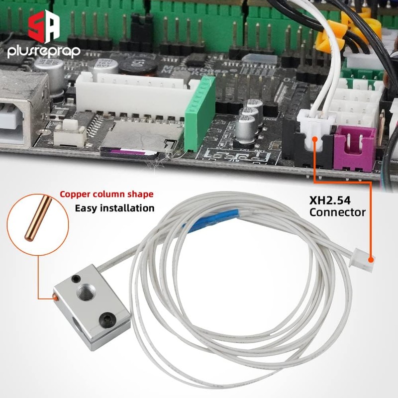 5Aplusreprap 3D Printer Thermistor HT-NTC100K 3950 High Temperature Sensor for