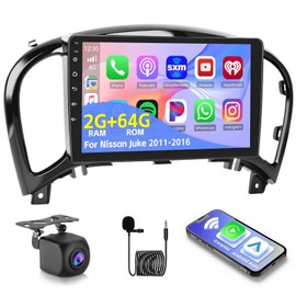 [DSP & EQ] 2+64G Android 15 Radio for Nissan Juke 2011-2016, 9 Inch Touch Screen for Juke Car Stereo with Wireless Carplay/Android Auto, Bluetooth, GPS Navi, WiFi, SWC, 28UI + Backup Camera