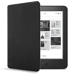 Forefront Cases Case for Kobo Aura H2O Edition 1 - Protection Kobo Aura H2O Edition 1 2014 (1st Generation N250) Case - Black - Thin & Lightweight Smart Auto Sleep/Wake Protective Case Bag