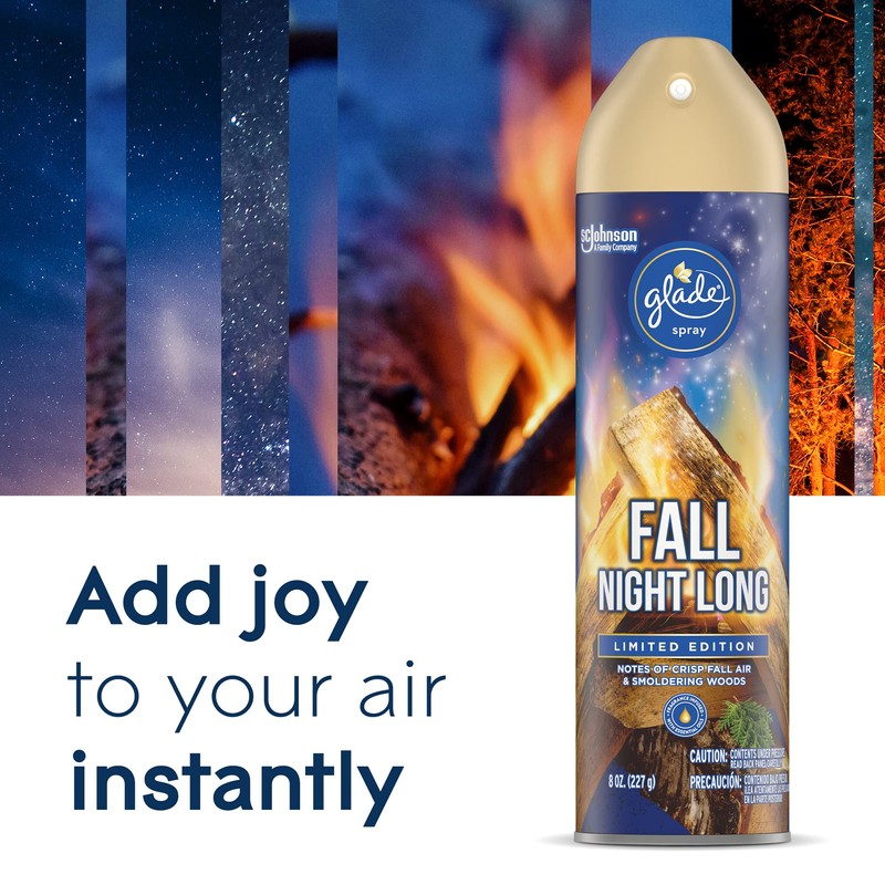 Glade Air Freshener, Room Spray, Fall Night Long, 8 Oz
