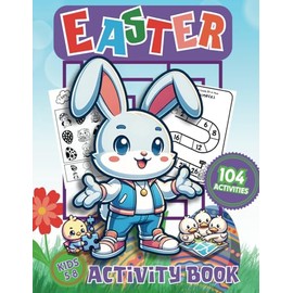 Easter Activity Book for Kids Ages 5-8 | 104 Fun Activities: Filled with Mazes, Word Search, Spot the Difference, DIY Cartoon Strips, Maths, Jokes, ... Fun for Kids | 8.5x11" | 120 Pages