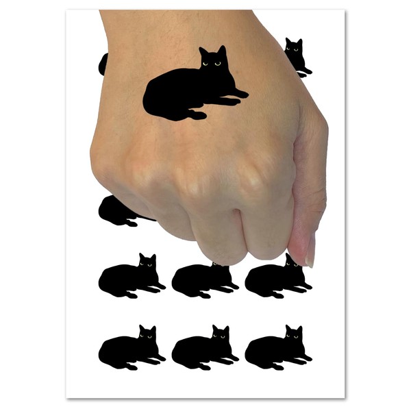 Lazy Cat Temporary Tattoo Water Resistant Fake Body Art Set
