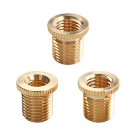 UHANBUT Shift Knob Thread Adapters, M8 X 1.25, M10 X 1.25, M10 X 1.5 Thread Gear Shifter Knob Screw Retainer, Universal Brass Gear Shift Head for Most Automatic/Manual Vehicles