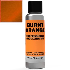 Professional Anodizing Dyes | Orange 2B | Burnt Orange | Concentrate Powder Makes 7.6 Liters or 2 Gallons