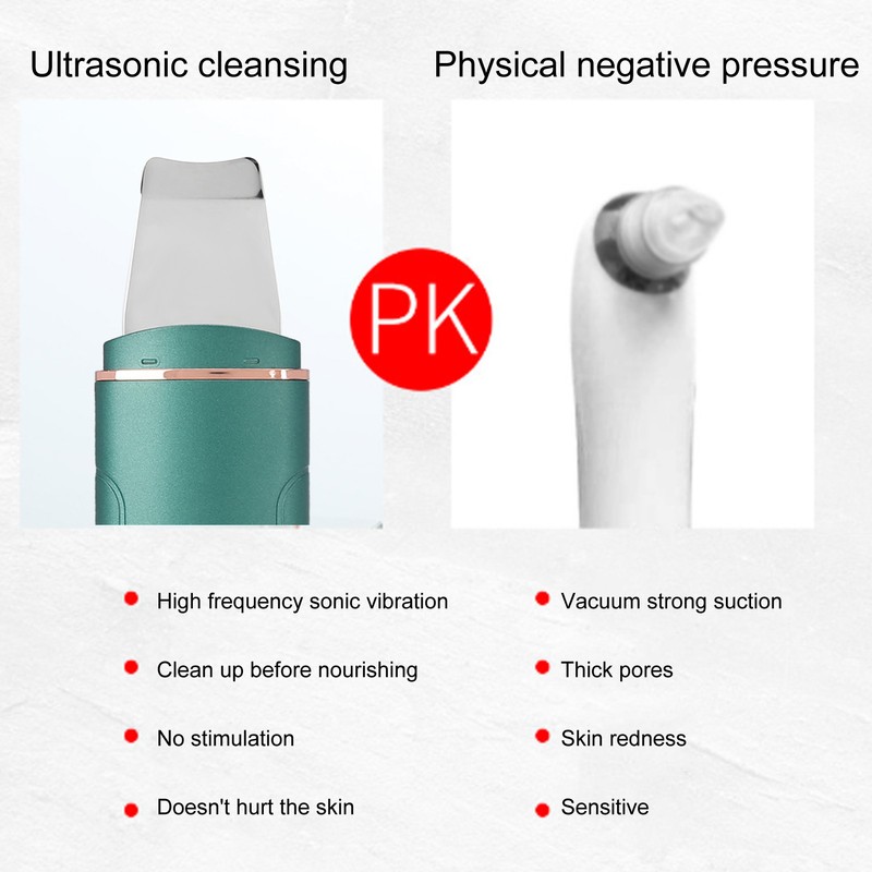 EMS Ultrasonic Skin Scrubber Blackhead Pimple Removal Lifting Ion Pore