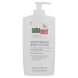 seba med Moisturizing Lotion with Pump pH 5.5 for Sensitive Skin Dermatologist Recommended Moisturizer 13.5 Fluid Ounces (400 Milliliters)
