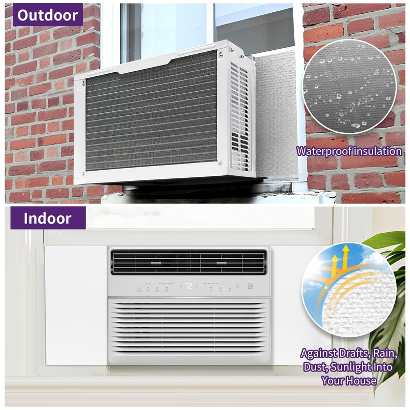 YYGCL Window Air Conditioner Insulated Foam Panels, Air Conditioner Window