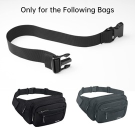 FREETOO Fanny Pack Extender Belt, Adjustable Strap with Maximum Length 19.7 Inches, Only Fits Brand Belt Bag