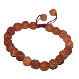 goldenlines Adjustable Rudraksha Wrist Mala Tibetan Wrist Mala Prayer Beads Yoga Meditation Mala