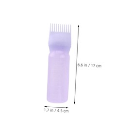 VICASKY Hair Dry Cleaning Bottle Hair Dye Applicator Bottle Hair Root Comb Bottle Hair Coloring Bottle Hair Color Squeeze Bottle Hair Color Bottle Applicator Hair Dye Bottle Violet Plastic
