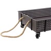 MyGift 26 Inch Industrial Brown Metal Entryway Boot Tray with