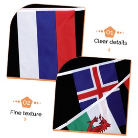 BESPORTBLE European Championship Bunting Banner Flags for Festive Celebrations Bars Restaurants and Outdoor Events Country Designs for Patriotic Atmosphere