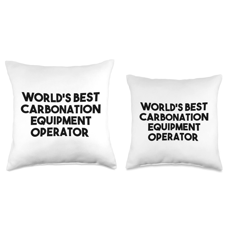 World's Best Carbonation Equipment Operator Throw Pillow