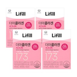 Li-Fill Derma Collagen Signature Lowest Molecule 173 Dalton Collagen High-Content Biotin 84 Tablets x 4 / 라이필 더마콜라겐 시그니처 최저분자 173달톤 콜라겐 고함량 비오틴 84정 x 4개