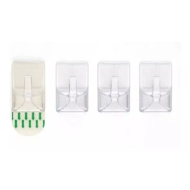 Betterware Set De 4 Ganchos De Plástico Ganchitos Cero Clavos