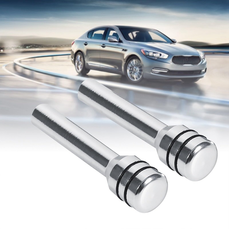 2 PCS Car Door Lock Knobs, Aluminum Pin Handle Kit,