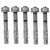 AHC K-ZYTB1090B5 M10 x 90 mm Through Bolts - Zinc Plated (Pack of 5)