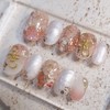 Fusion Flower Handmade Nail Tips - Petit Round / 퓨전