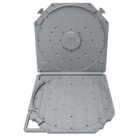 10 Inch Empty Tape Reel Storage Box Scratch Resistant Full Protection Open Reel Sound Tape Box for Sound Tapes Gray