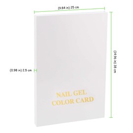 TAICHEUT 4 Pack 308 Colors Nail Display Book, Nail Color Chart Book with 720 Gel Nail Tips, Nail Display Book for Practice, Sample and Nail Salon