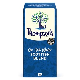 Thompson's Scottish Blend String & Tag Tea Bags – 4 x 25 Pack (100 Bags) | Smooth Black Tea | Convenient Everyday Brew