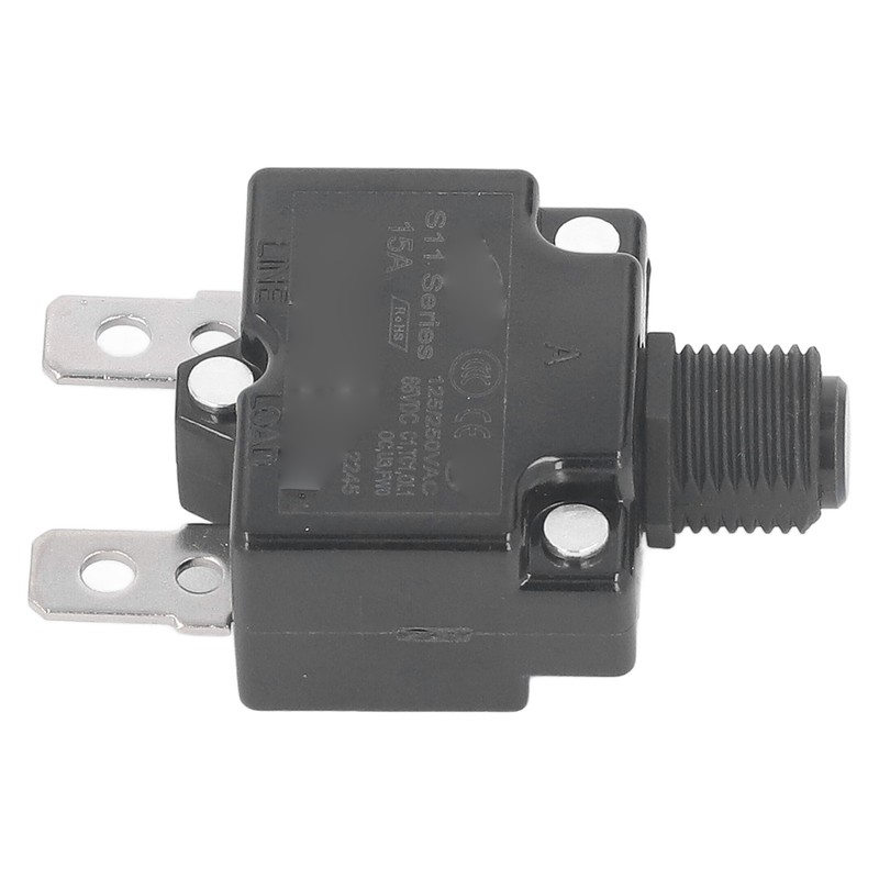 10Pcs Automatic Reset Relay Fuse 15A Thermal Switch Circuit Breaker