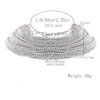 (Silver) - YERTTER Multi Layered Chain Rhinestone Choker Fully Diamond